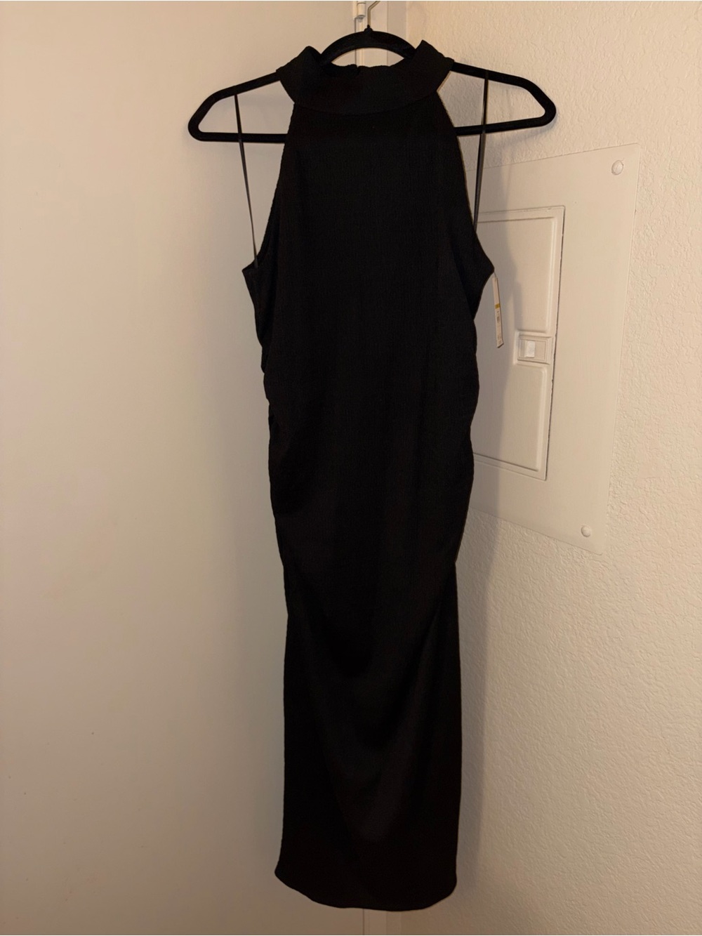 Sofia Vergara Black Halter Midi Dress NWT Size L 12-14